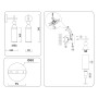 LH55280 BS/FR латунь/белый матовый E14 max 40W 140*80*310