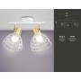 Настенно-потолочный спот в стиле лофт TR8601/2 WH/GD белый/золото