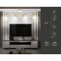 Настенно-потолочный спот в стиле лофт TR8603/4 WH/GD белый/золото