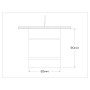 TA1445 BK/FR черный/белый матовый GX53 max 12W D85*90