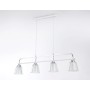TR303242/4 WH/CH/CL/FR белый/хром/прозрачный/белый матовый E27*4 max 60W 870*120*780