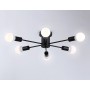 TR80402/6 BK черный E27/6 max 60W D780*150
