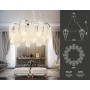 Подвесная люстра с хрусталем TR5377/8 Traditional