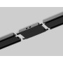 GV1109 BK черный прямой коннектор для накладного шинопровода 46*26*26