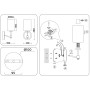 LH56056 BS/FR латунь/белый матовый E14 max 40W 160*120*280