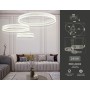 FA6201/3 WH белый 245W 3000K+6400K/3000K/6400K/4200K+4200K 1230*800*940 (ПДУ РАДИО 2.4G)