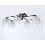 TR303224/6 BK/CH/FR черный/хром/белый матовый E27*6 max 60W 615*390*220