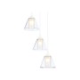 TR3553/3 WH/CL/FR белый/прозрачный/белый матовый E27/3 max 40W D340*800