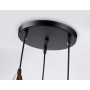 TR8435/3 BK/FGD черный/золото E27/3 max 40W D180*800