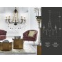 Подвесная люстра с хрусталем TR4952/5 BK/GD/CL Ambrella light