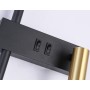 FL5209/2 BK/GD черный песок/золото LED 4200K 7W+5W 500*160*111.5