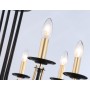 TR9622/8 BK/CGD черный/золото E14/8 max 40W D700*450