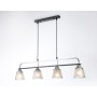 TR303244/4 BK/CH/SM/FR черный/хром/дымчатый/белый матовый E27*4 max 60W 870*120*780
