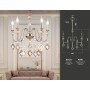 Подвесная люстра с хрусталем TR4955/5 Traditional