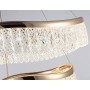 Подвесной светодиодный светильник с хрусталем<br />TR49728/2 GD золото 68W (Без ПДУ)