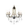 Подвесная люстра с хрусталем TR4952/5 BK/GD/CL Ambrella light
