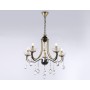 Подвесная люстра с хрусталем TR4952/5 BK/GD/CL Ambrella light