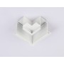 GL1039 WH белый коннектор угловой для встраиваемого магнитного шинопровода Magnetic 220V 80*80*47