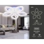 Потолочный светодиодный светильник с RGB подсветкой и пультом<br />FA3925/5 WH белый 100W (ПДУ РАДИО 2.4G)