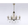 Подвесная люстра с хрусталем TR4953/8 BK/GD/CL Ambrella light