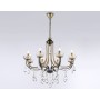 Подвесная люстра с хрусталем TR4953/8 BK/GD/CL Ambrella light