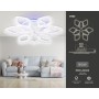 Потолочный светодиодный светильник с RGB подсветкой и пультом<br />FA3929/6+3 WH белый 180W (ПДУ РАДИО 2.4G)