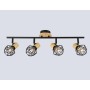 TR8754/4 BK/WD черный/дерево IP20 E27/4 615*115*200