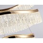 Подвесной светодиодный светильник с хрусталем<br />TR49731/3 GD золото 120W (Без ПДУ)