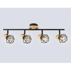 TR8754/4 BK/WD черный/дерево IP20 E27/4 615*115*200