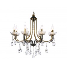 Подвесная люстра с хрусталем TR4953/8 BK/GD/CL Ambrella light