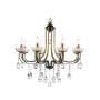 Подвесная люстра с хрусталем TR4953/8 BK/GD/CL Ambrella light