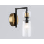 LH56119 BK/BS/CL черный/латунь/прозрачный E14 max 40W 150*100*210