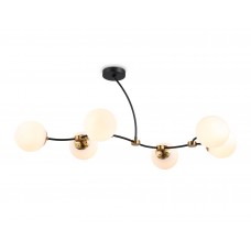 TR2555/6 BK/SB черный/бронза E27/6 max 60W 1160*600*450