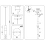 LH55111 BS/FR/TI латунь/белый матовый/янтарь E14 max 40W D55*1500