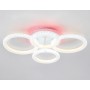 Потолочный светодиодный светильник с RGB подсветкой и пультом<br />FA9524/2+2 WH белый 92W (ПДУ РАДИО 2.4G)