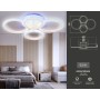 Потолочный светодиодный светильник с RGB подсветкой и пультом<br />FA9524/2+2 WH белый 92W (ПДУ РАДИО 2.4G)