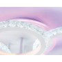 Потолочный светодиодный светильник с RGB подсветкой и пультом<br />FA9524/2+2 WH белый 92W (ПДУ РАДИО 2.4G)