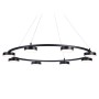 FL51763/1+8 BK черный 3000K/4200K/6400K 67W D1000*1000 (ПДУ ИК)