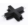 Коннектор х-образный для встраиваемого шинопровода Magnetic GL3358 BK черный
