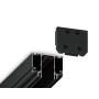 GL1062 BK черный заглушка демпферная для шинопровода в натяжной потолок Magnetic 220V 64.5*51*16 (2шт)