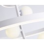 FL66261/1+3 WH белый 56W 3000K-6400K+G9/3 D500*358 (ПДУ ИК)