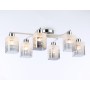 TR303207/6 WH/CH/SM/FR белый/хром/дымчатый/белый матовый E27*6 max 60W 710*400*200