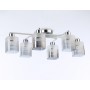 TR303207/6 WH/CH/SM/FR белый/хром/дымчатый/белый матовый E27*6 max 60W 710*400*200
