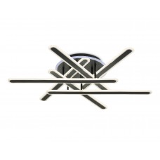 FA8908 BK/CH черный/хром 125W 3000-6400K+RGB 800*770*160 (ПДУ ИК)