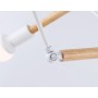 TR80485/6 WH/LW белый/светлое дерево E27/6 max 60W D930*510