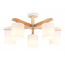 TR83113/5 WH/LW белый/светлое дерево E27/5 max 40W D700*325