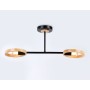 TR8244/2 BK/LWD черный/светлое дерево E27/2 max 40W 590*165*220