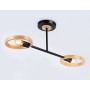 TR8244/2 BK/LWD черный/светлое дерево E27/2 max 40W 590*165*220