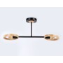TR8244/2 BK/LWD черный/светлое дерево E27/2 max 40W 590*165*220