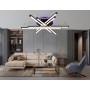 FL6272 BK черный 76W 3000K-6400K+RGB 700*615*135 (ПДУ ИК)